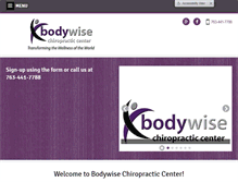 Tablet Screenshot of bodywisechiropractic.net